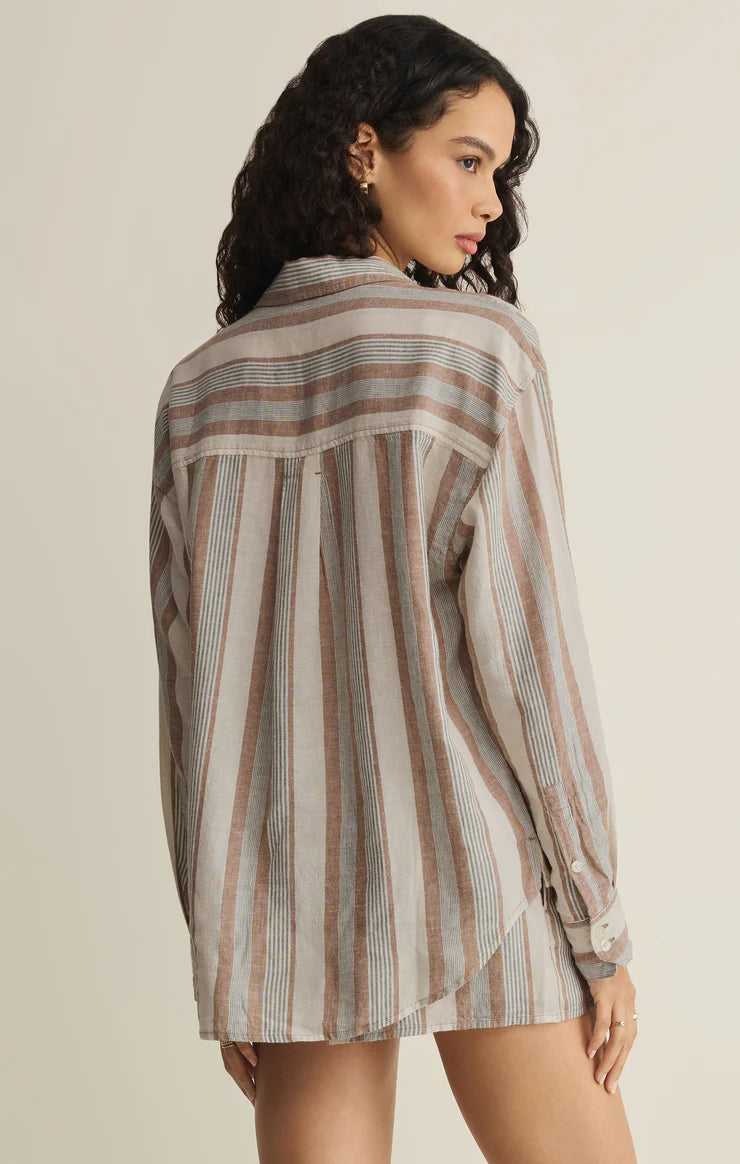 The Perfect Stripe Button Up Shirt by Z Supply