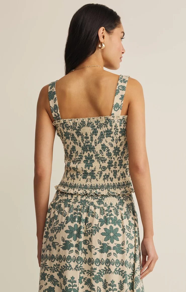 Leya Tera Paisley Smocked Top by Z Supply