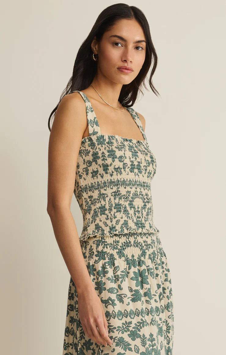 Leya Tera Paisley Smocked Top by Z Supply