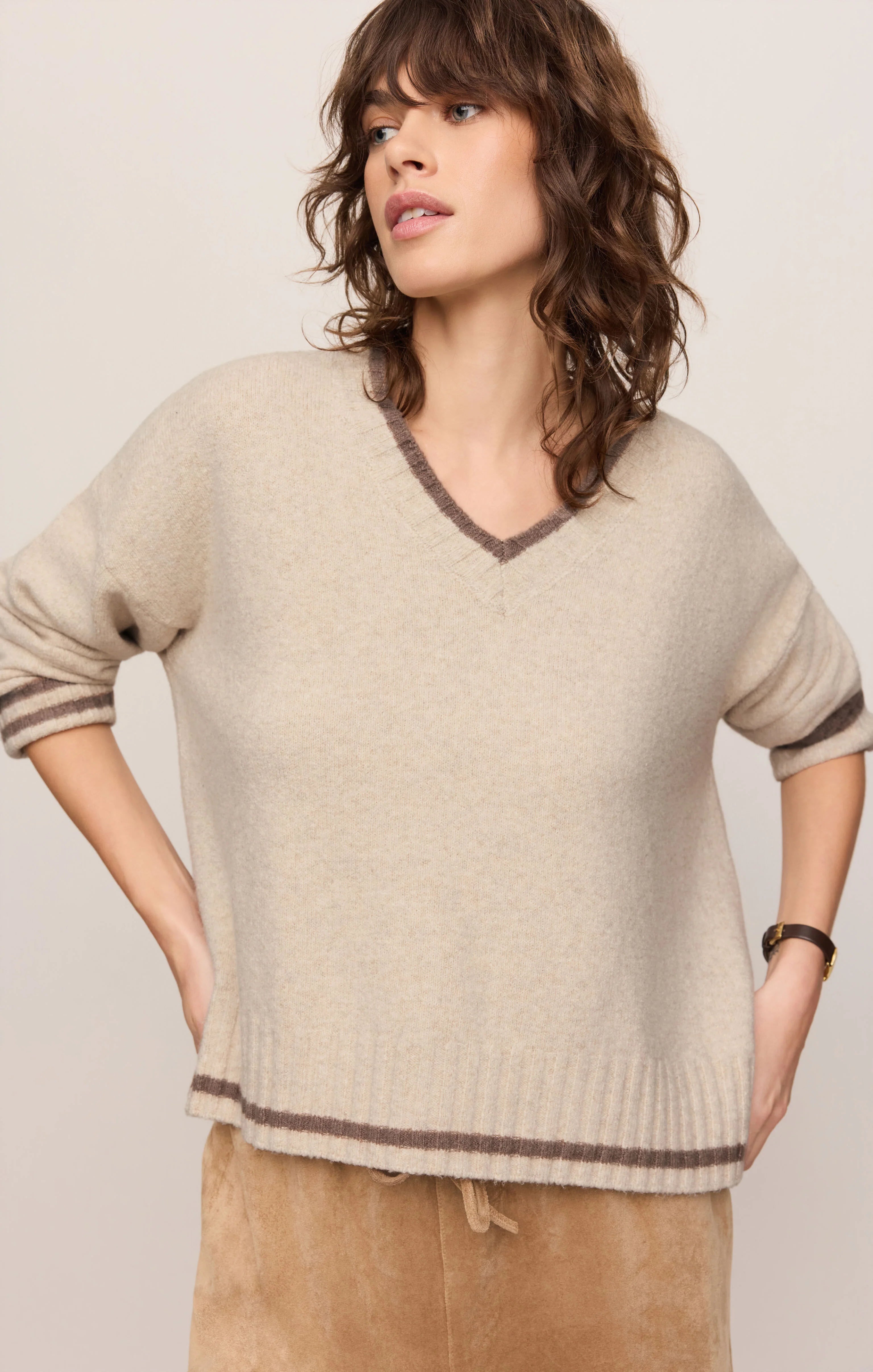 Endure V-Neck Sweatshirt by Z Supply