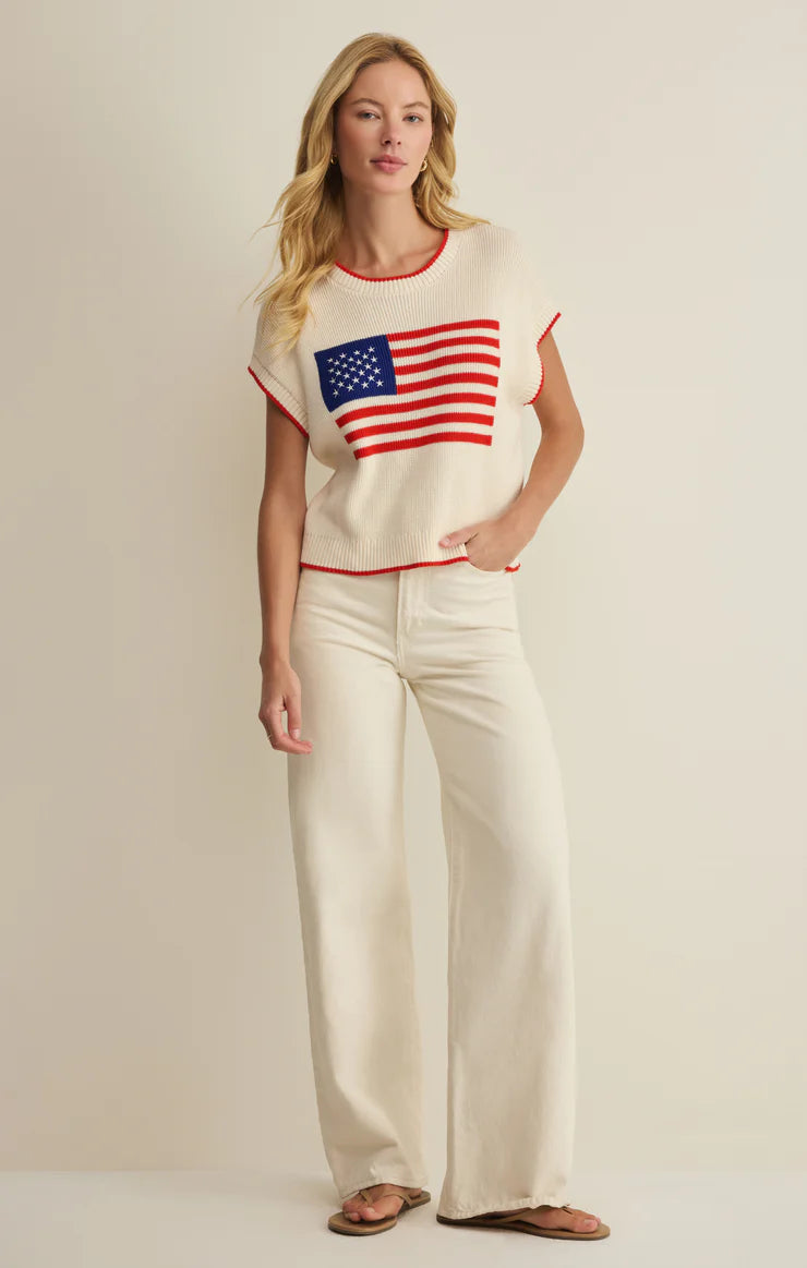 Sleeveless Patriot Sweater by ZSupply
