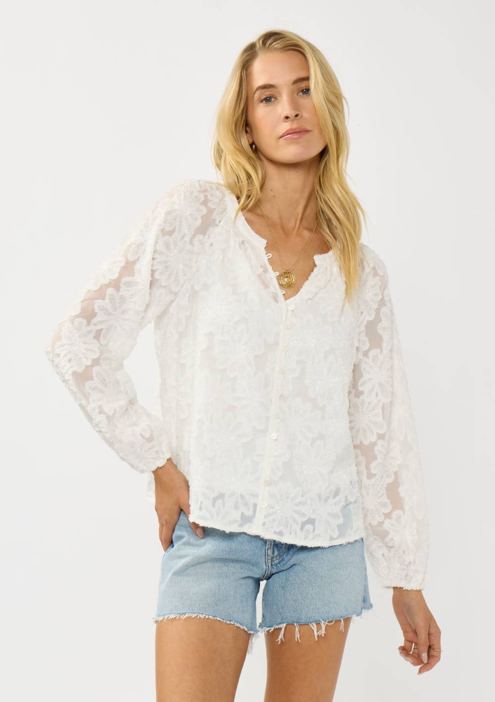 Lola Raglan Button Down