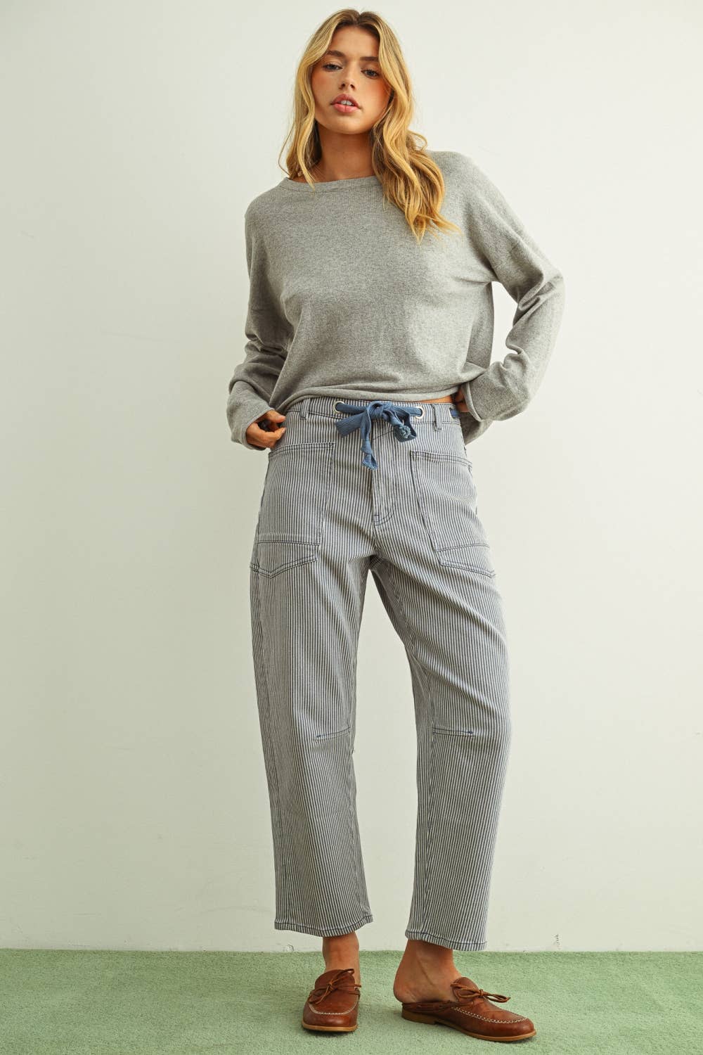Barrel Pants with Belt