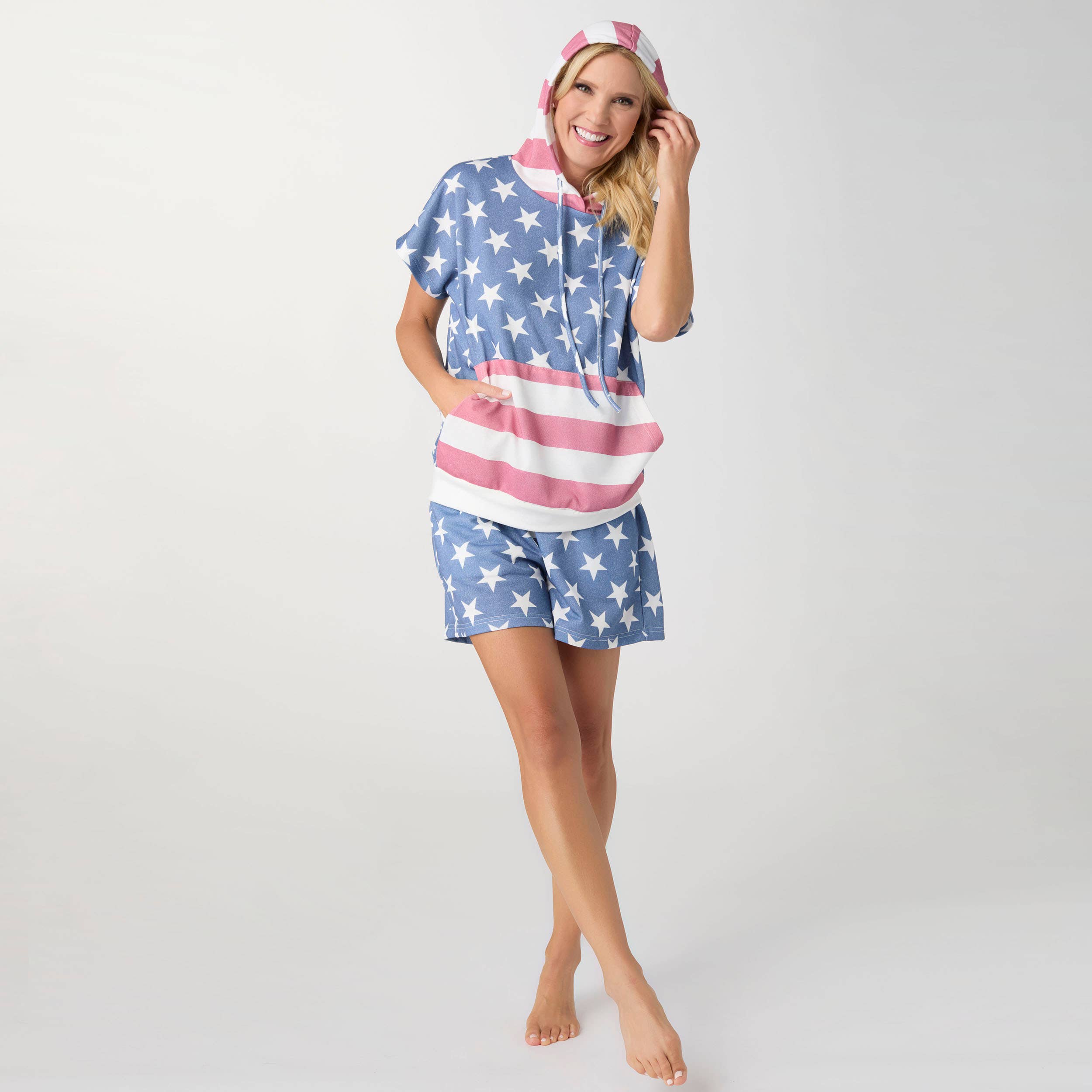 Independence Day Short Sleeve Hoodie