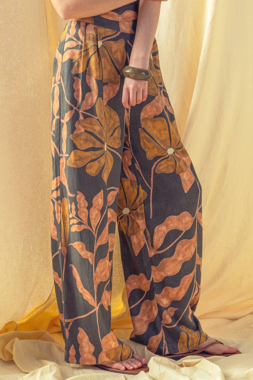 Linen Wide Leg Pants