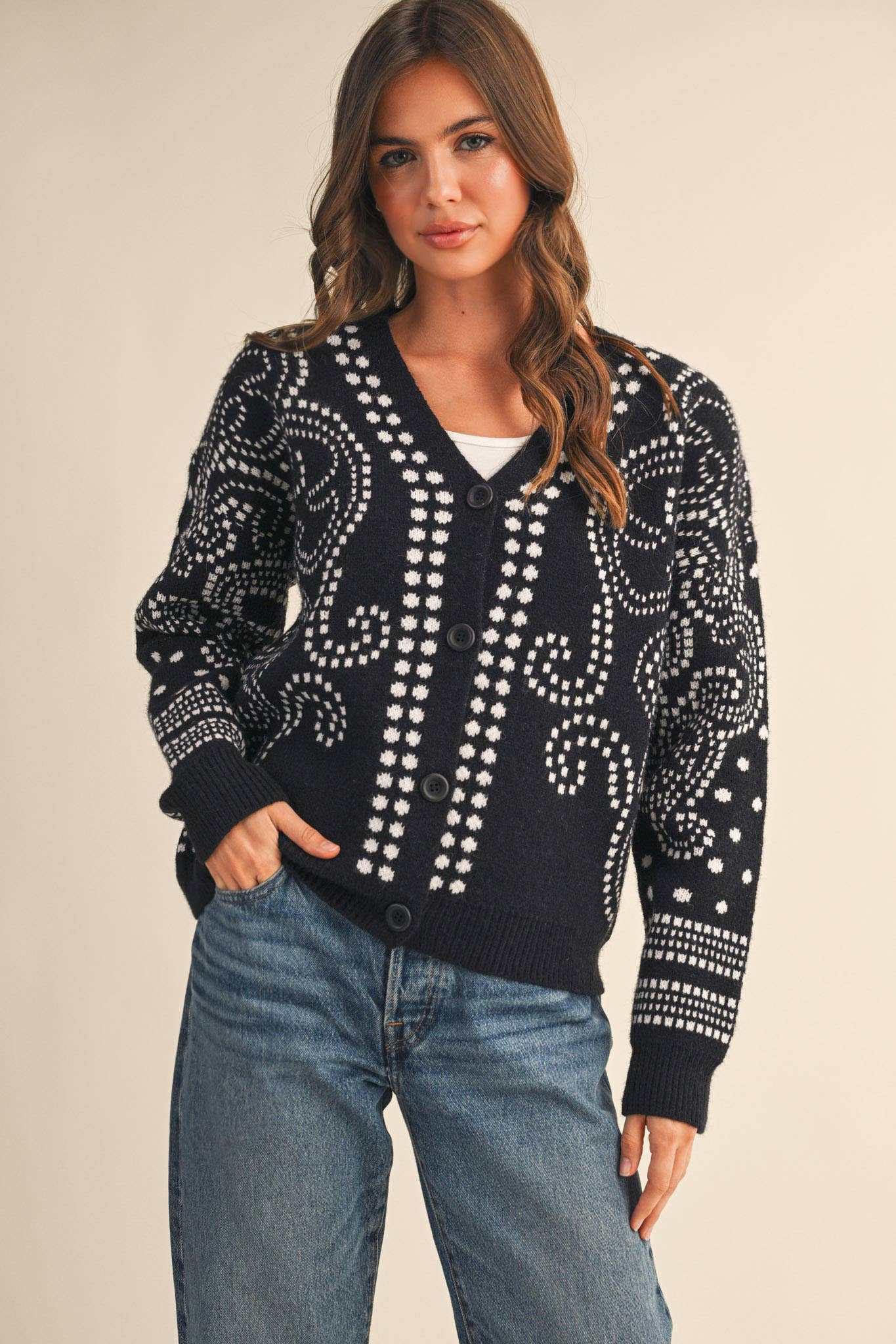 Dot Art Cardigan