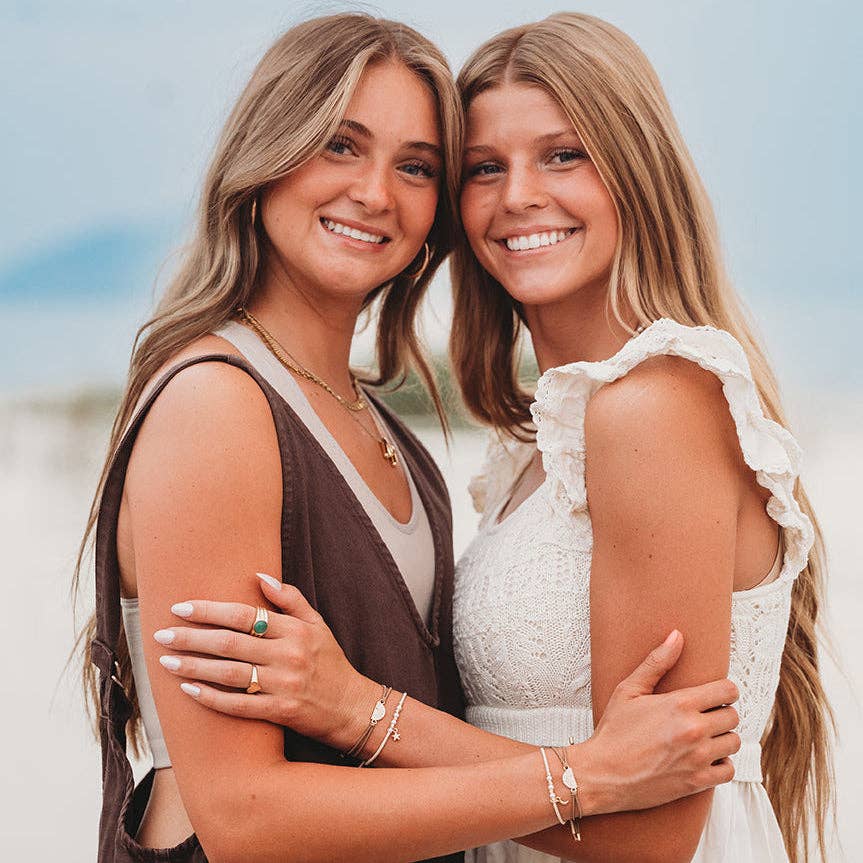"Forever Friends" Neutral Sun Friendship Hair Tie Bracelets