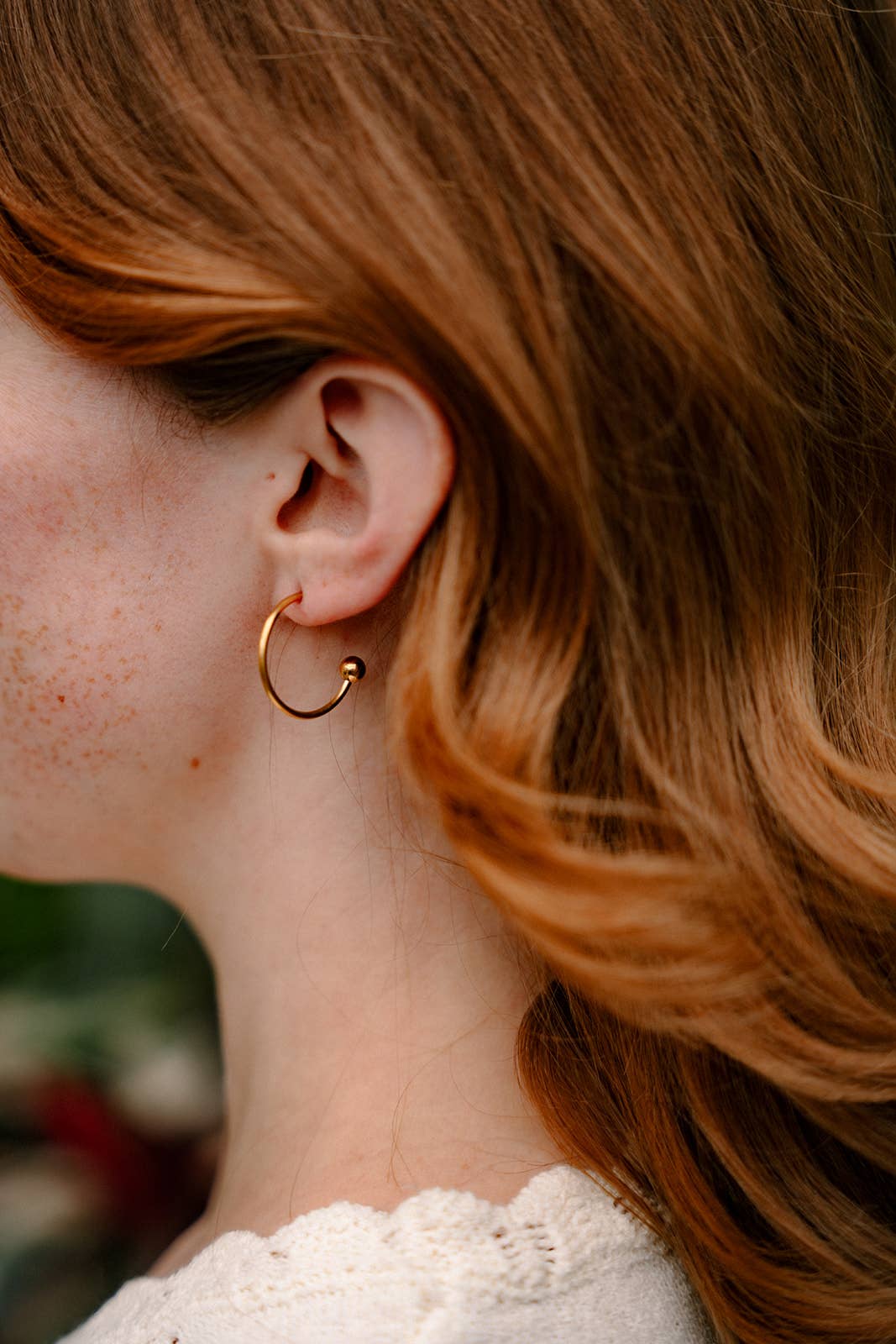 Magnolia Hoops - Poppy Red // Jewelry, Earrings, Fall