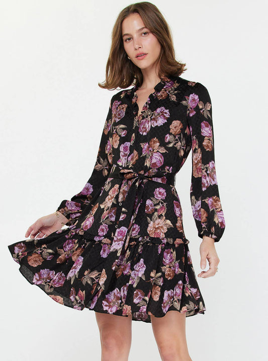 Floral Button Down Mini Dress