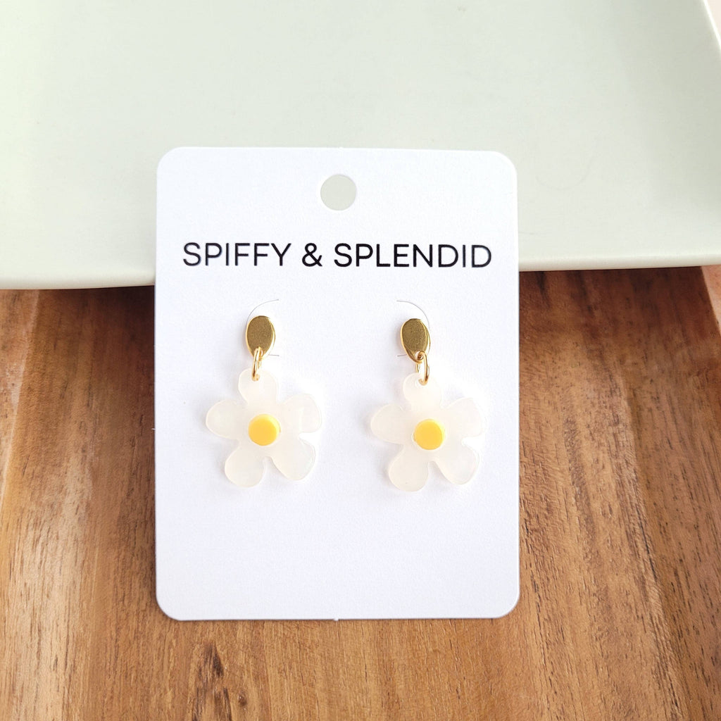 Dainty Daisy Earrings // Jewelry, Gift, Flower