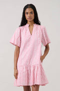 Azari Shift Mini Dress Eyelet