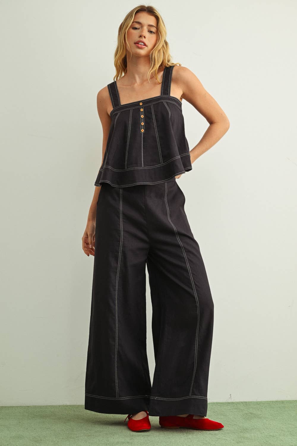 Linen Stitch Pants