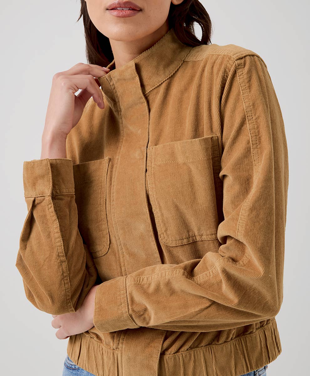 Women's Modern Corduroy Bomber Jacket