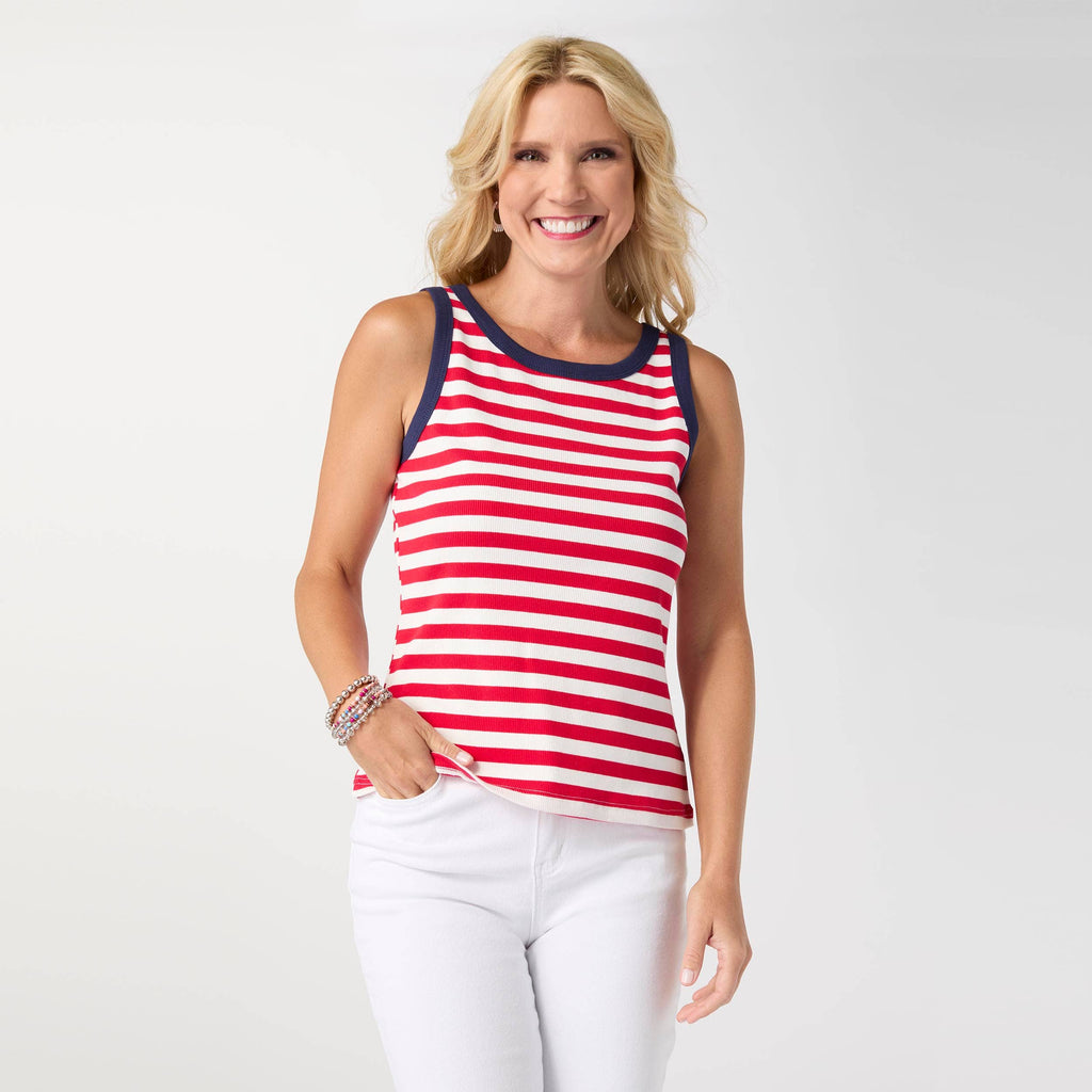 Sawyer Striped Rib Tank