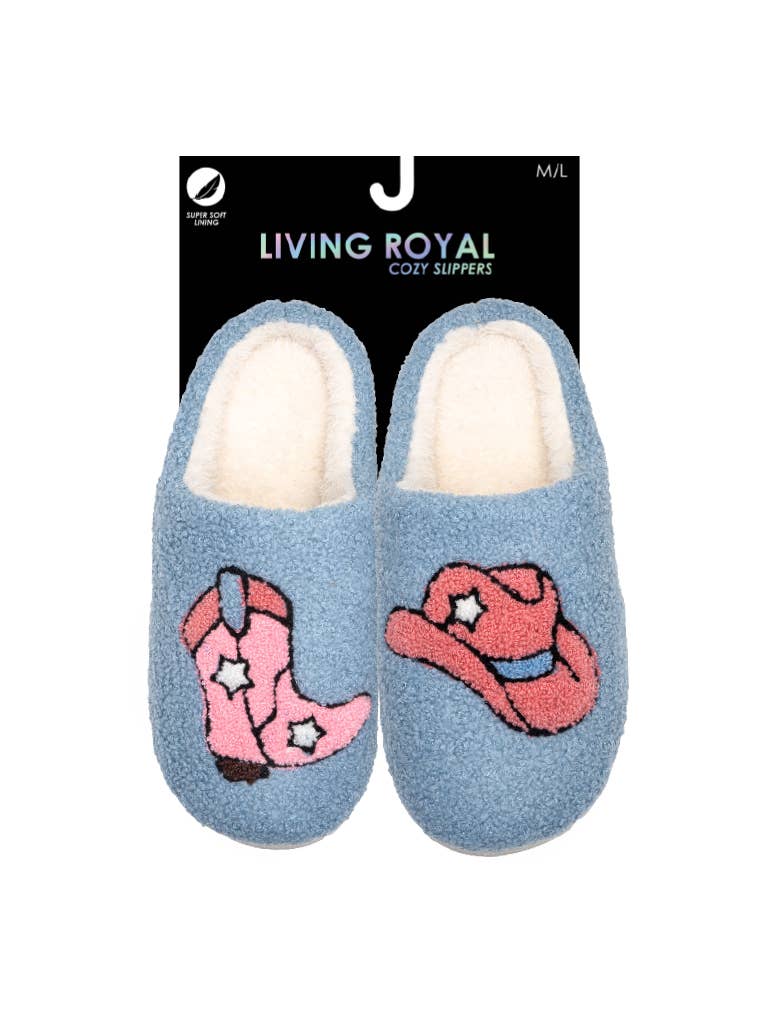 Indoor / Outdoor Slippers - Leopard Print - Brown
