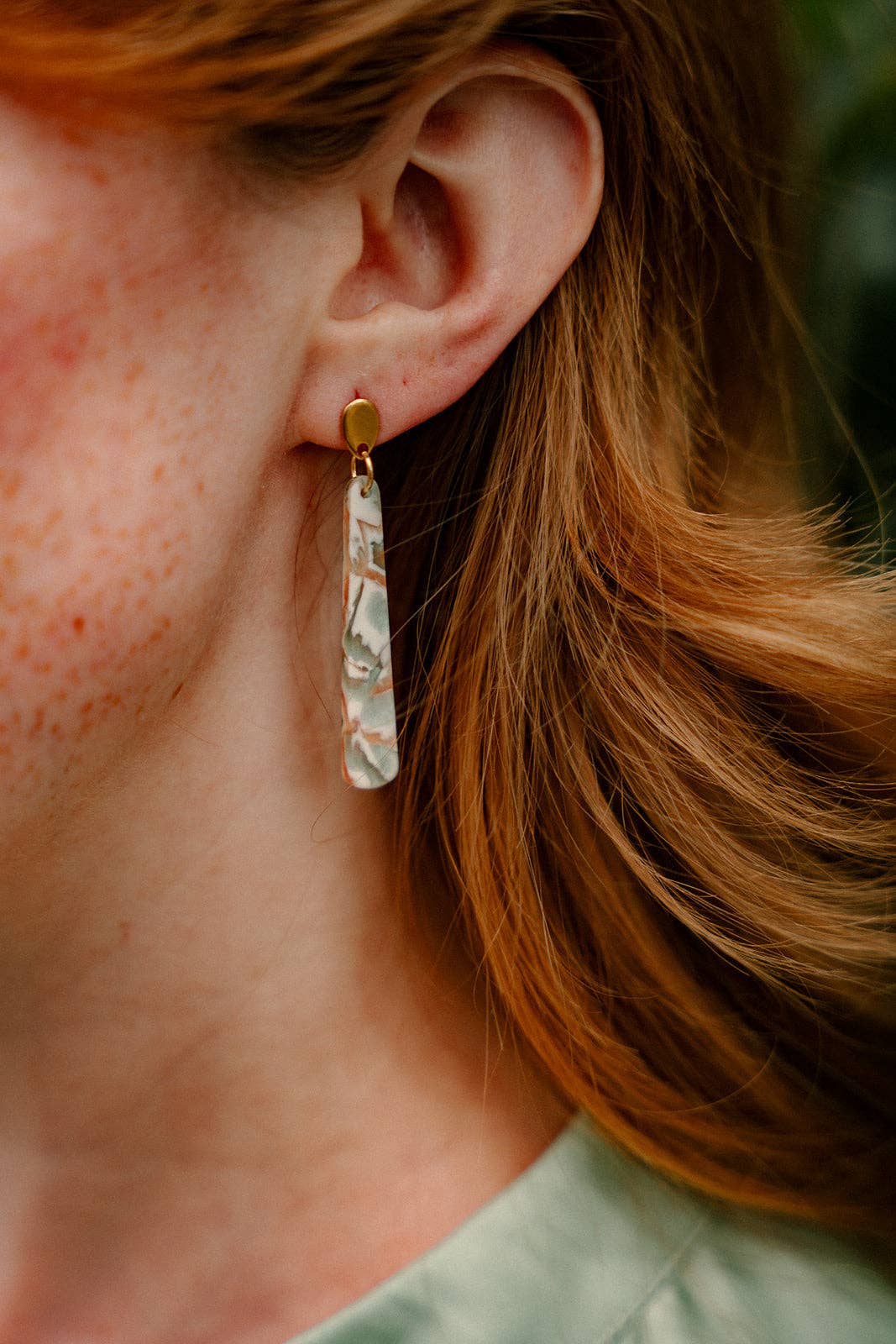 Blair Earrings - Creamsicle Mint // Spring Jewelry