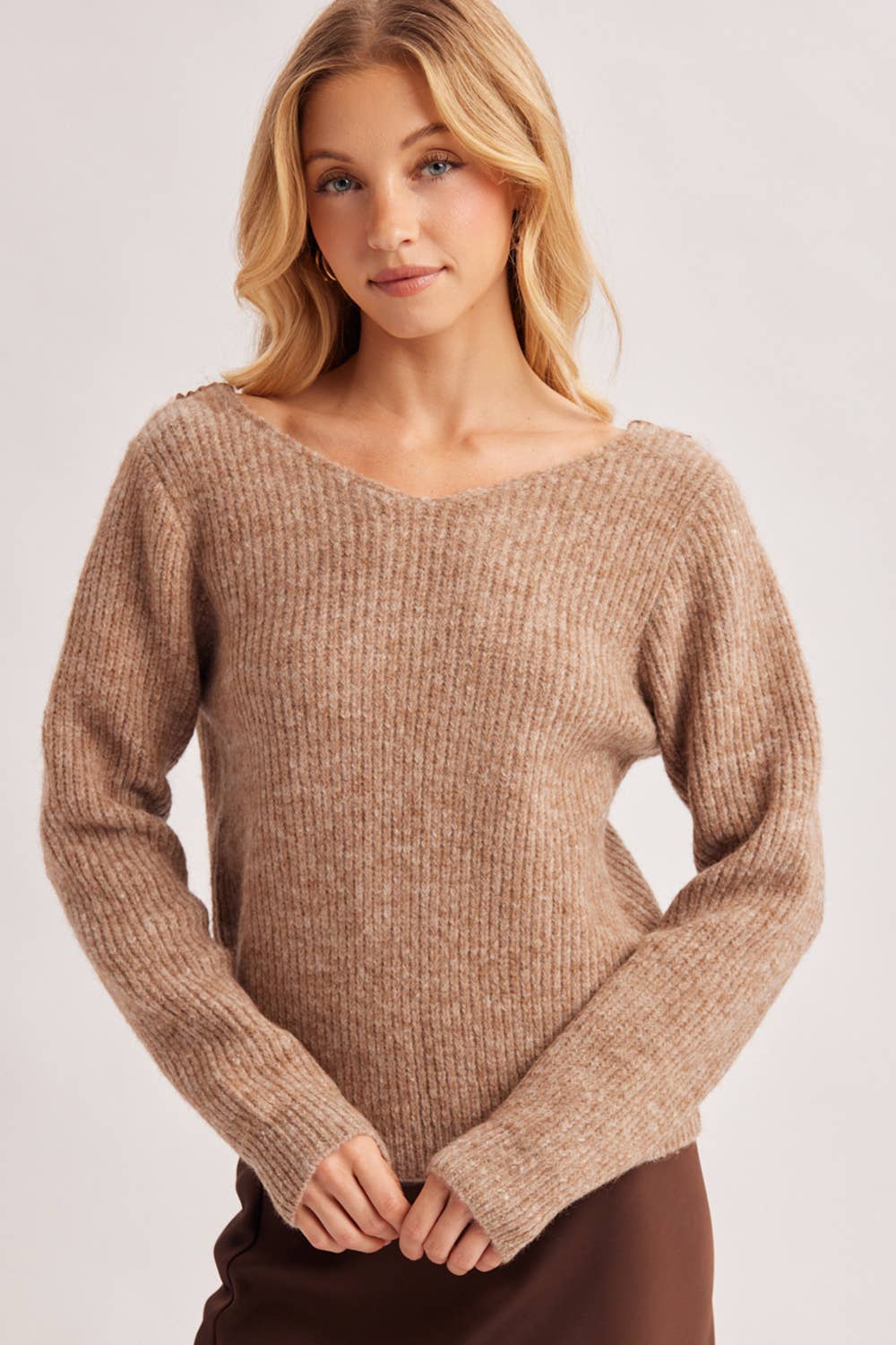 Back Lace Sweater