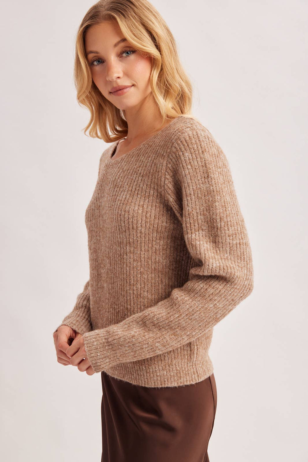 Back Lace Sweater