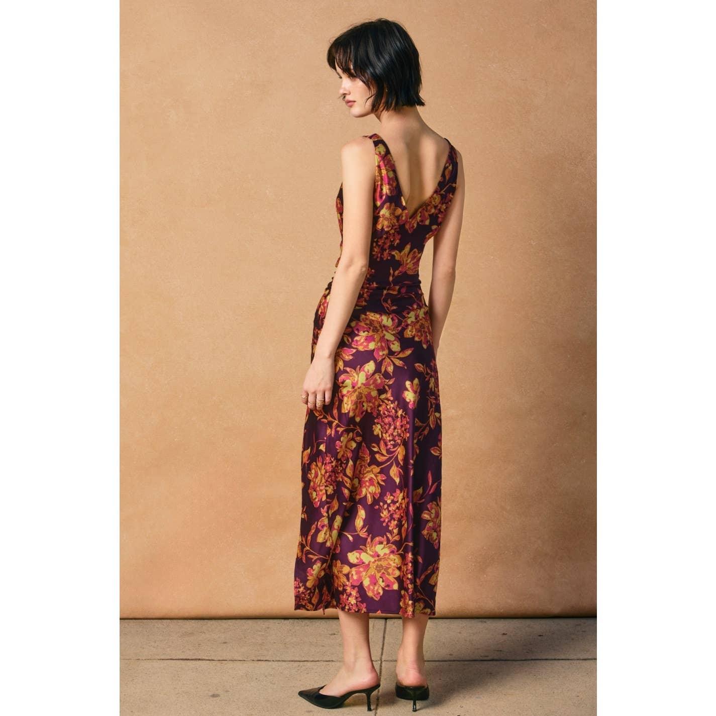 Carlie Drape Neck Dress