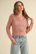 Crocheted Knit Buttondown