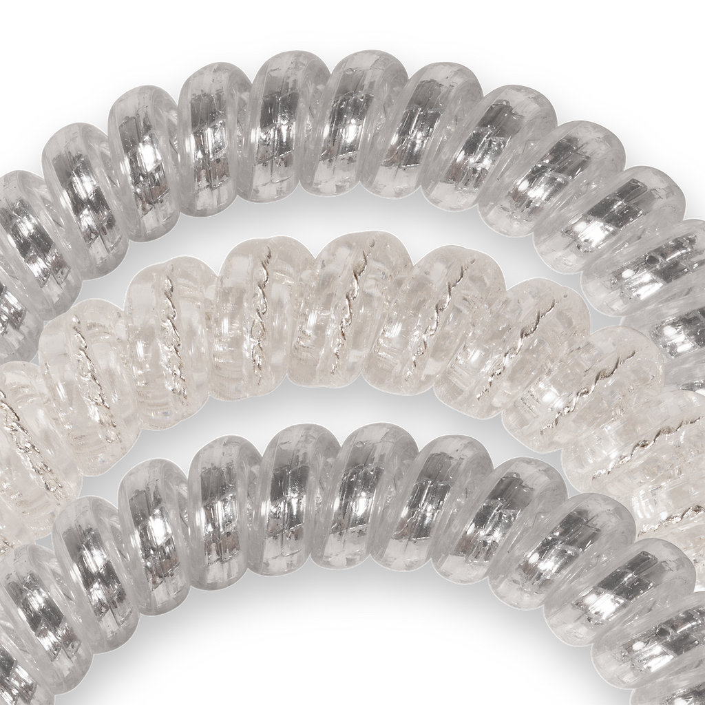Spiral Hair Coils | Small | Silver Slay Hair Ties