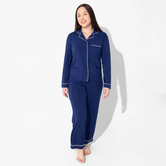 Indigo Blue Bamboo Women's Pajama Set