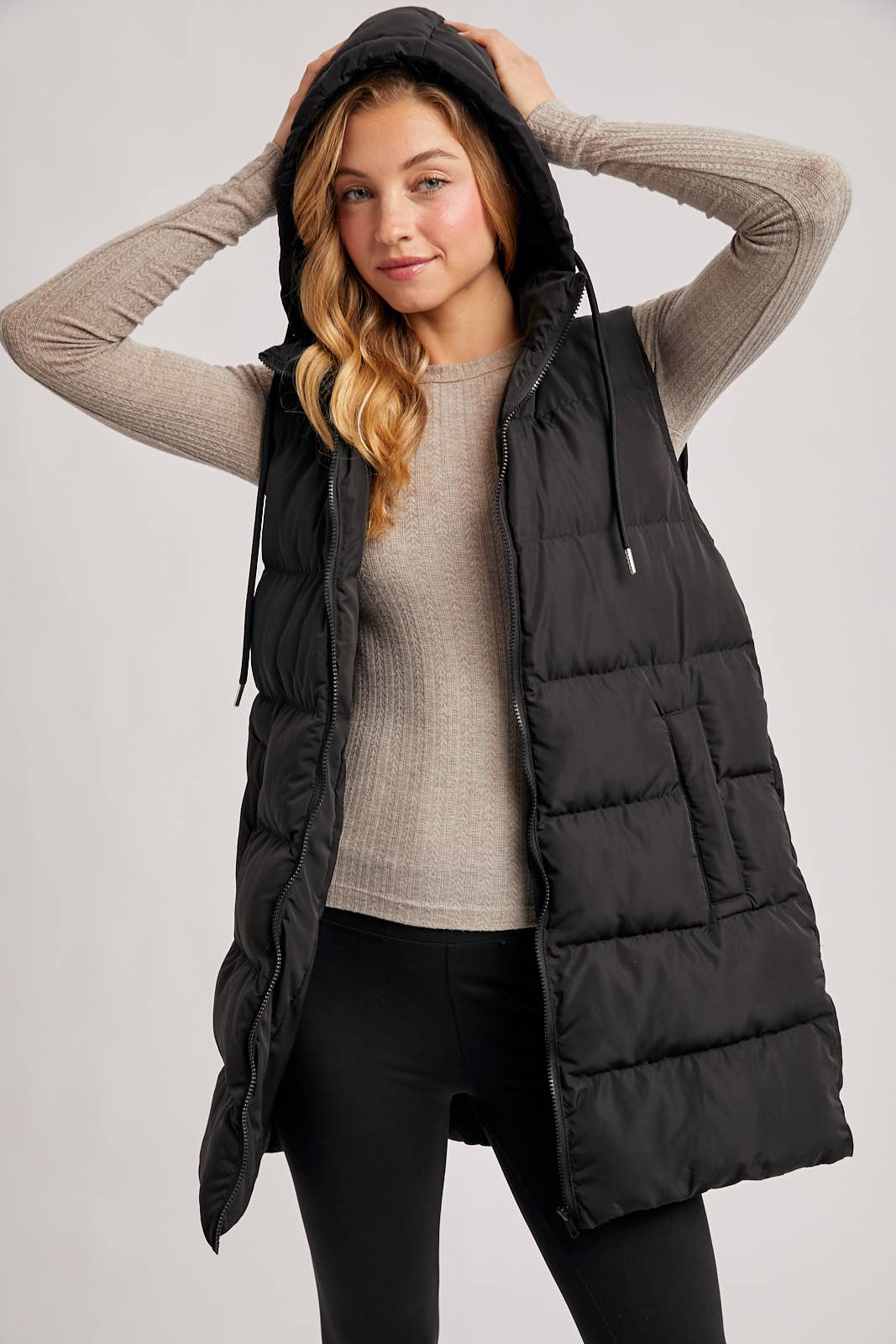 Longline Puffer Vest