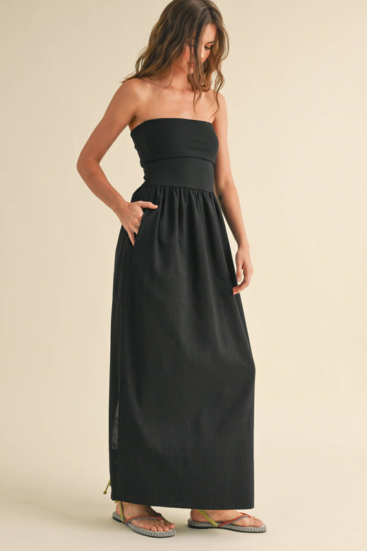 Linen Ribbed Dress