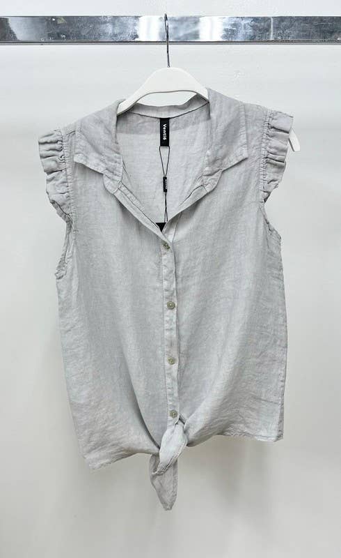 Lila Button Down