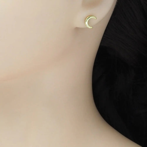 511 Delicate moon earrings