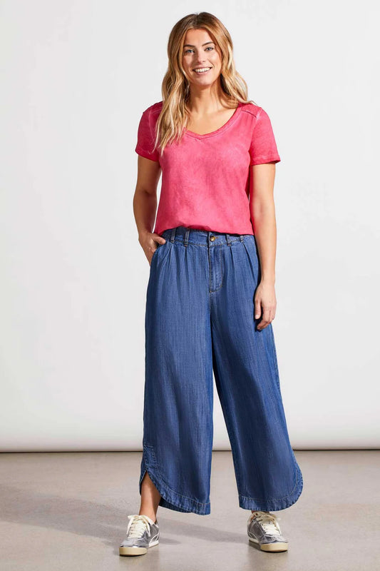 Flowy Peated Pants with Tulip Hem By Tribal