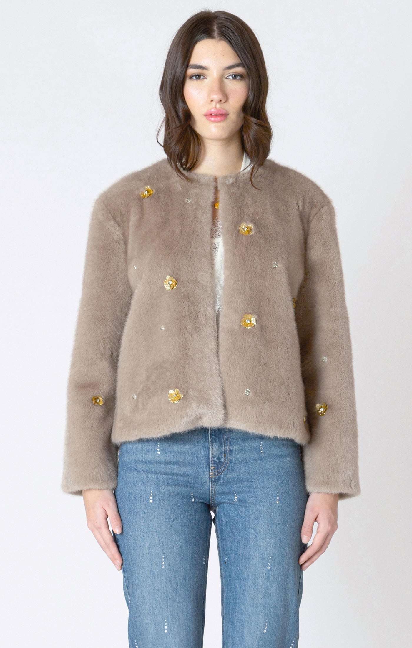 Dex Clothing Faux Fur Jacket