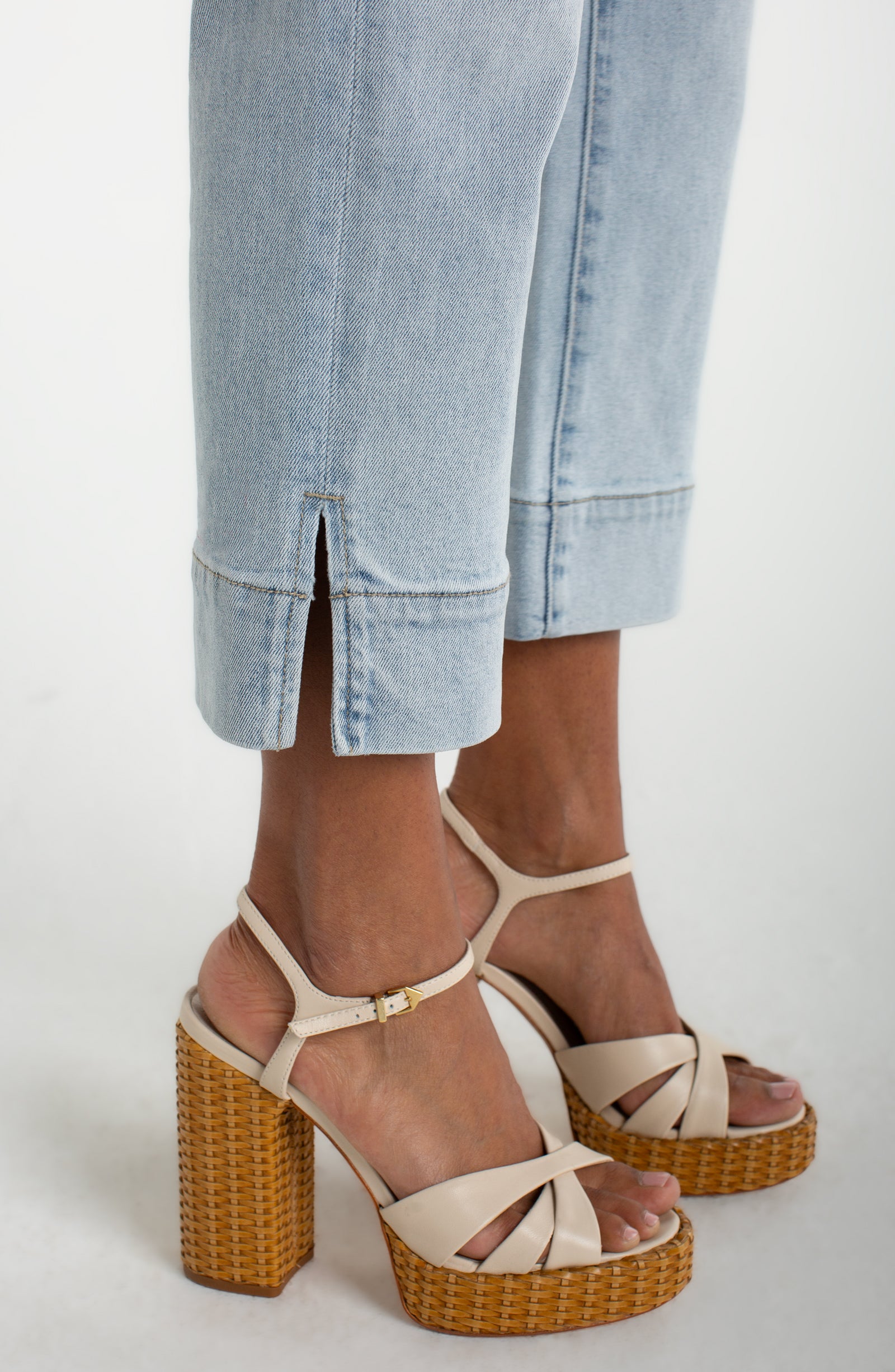 Kennedy Crop Straight Leg with Wide Hem and Slit by Liverpool