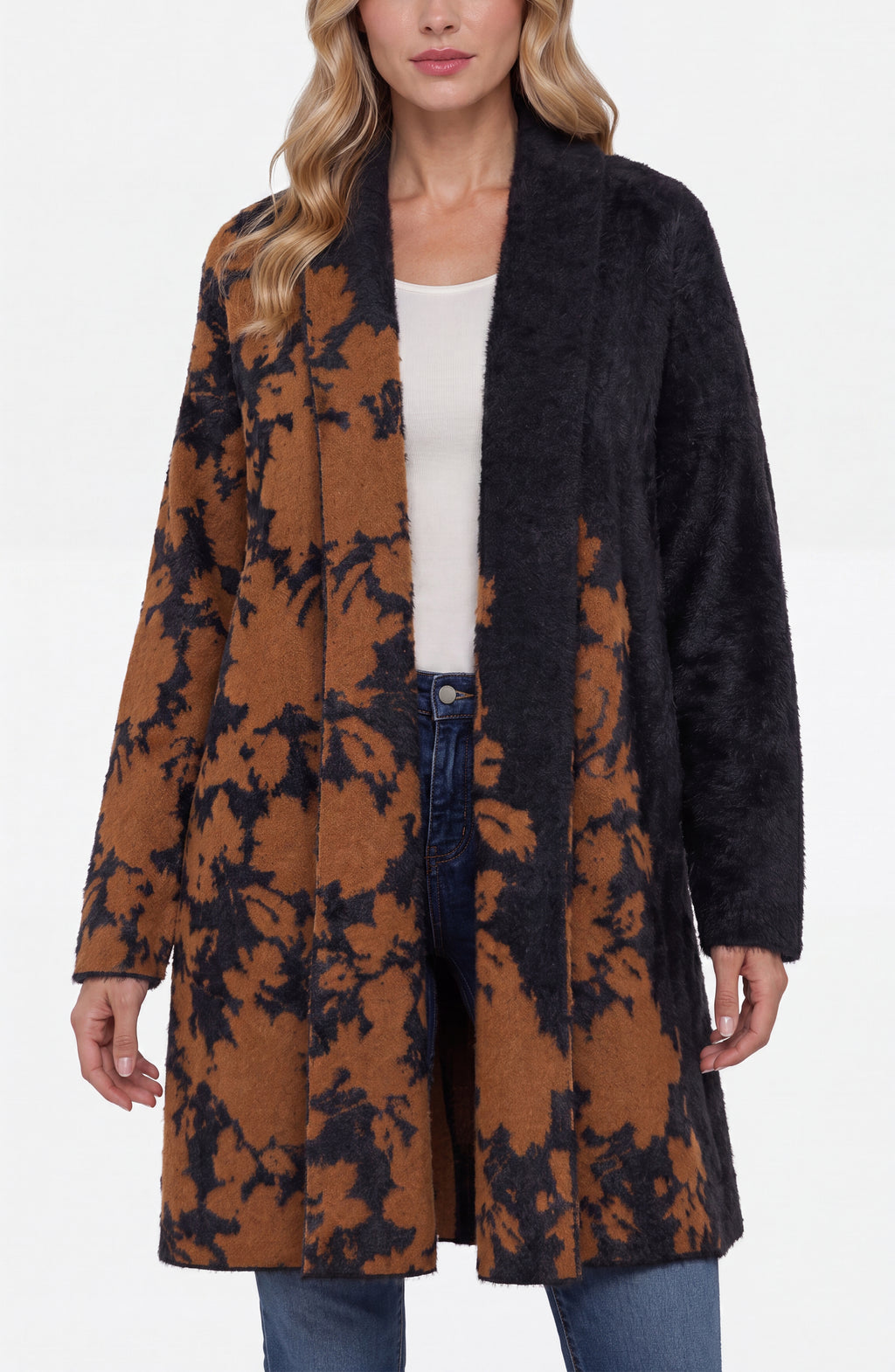 Open Front Coatigan Sweater