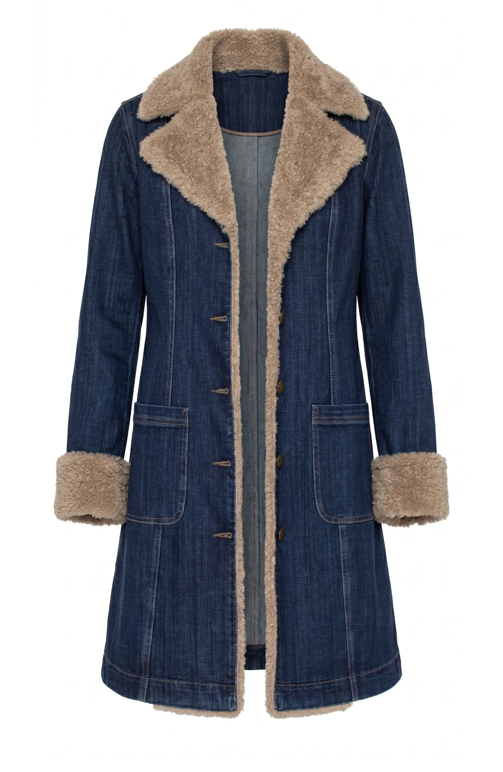 Sherpa Trimmed Notch Collar Jacket by Liverpool