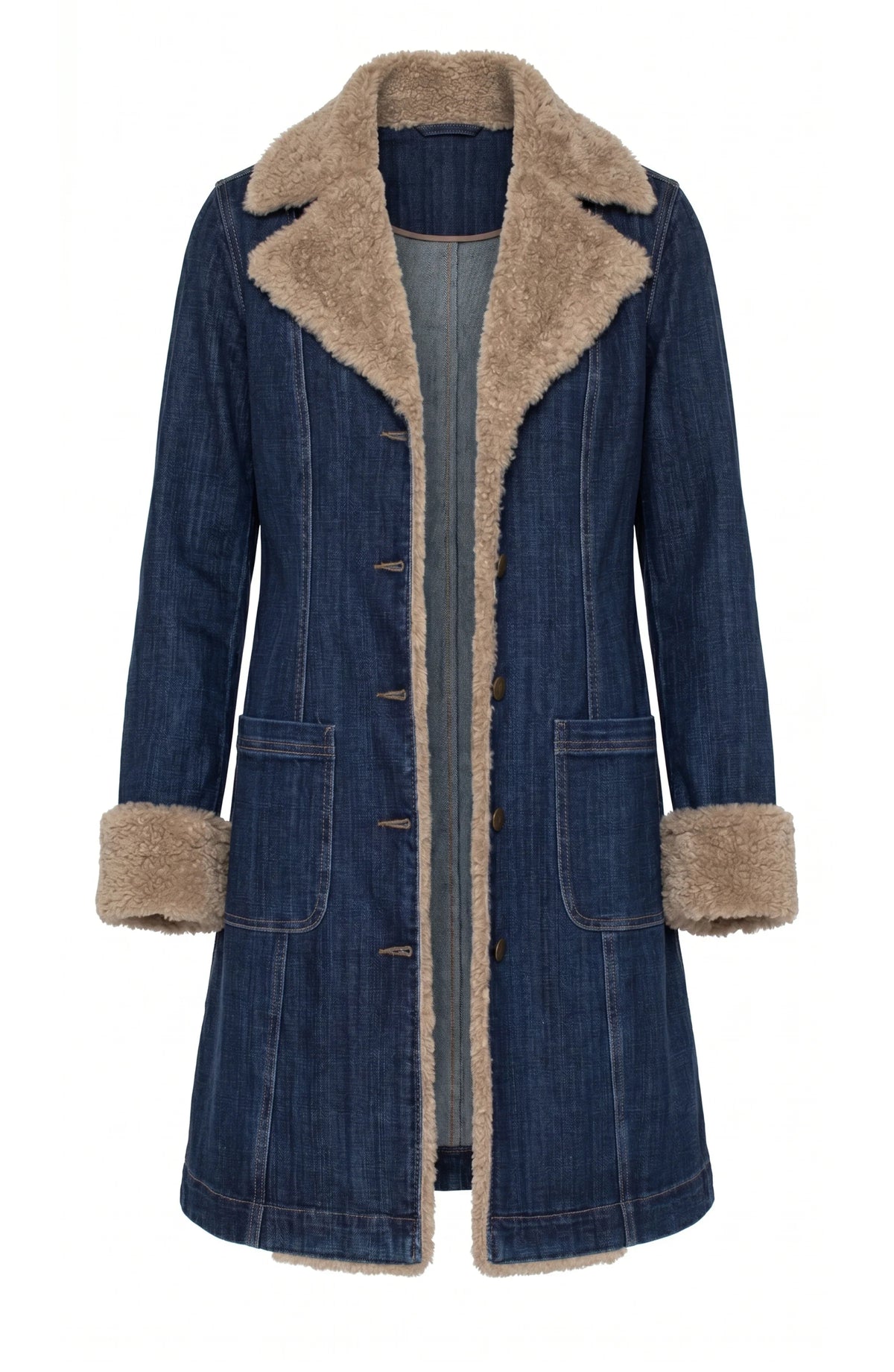 Sherpa Trimmed Notch Collar Jacket by Liverpool